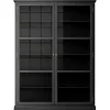 Vitrineskab N2, dark oak fra Lindebjerg Design