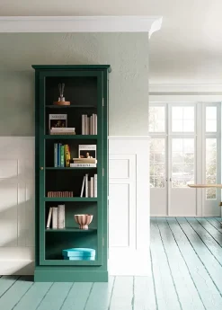 Vitrineskab N1, green fra Lindebjerg Design