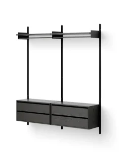 Wardrobe Shelf Cabinets w. Drawers fra New Works