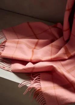 Warp & Weft Plaid, coral/amber fra Silkeborg Uldspinderi