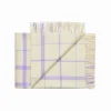 Warp & Weft Plaid, raw white/lilac fra Silkeborg Uldspinderi