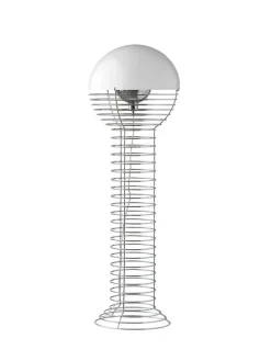 Wire gulvlampe af Verner Panton