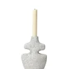 Yara Candle Holder Medium, grey pumice fra Ferm Living