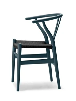 Y-stol CH24 Soft North Sea med sort flet af Hans J. Wegner