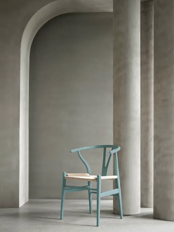 Y-stol CH24 Soft Pewter af Hans J. Wegner